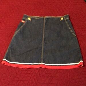 Diesel Blue Denim A-Line Mini Skirt